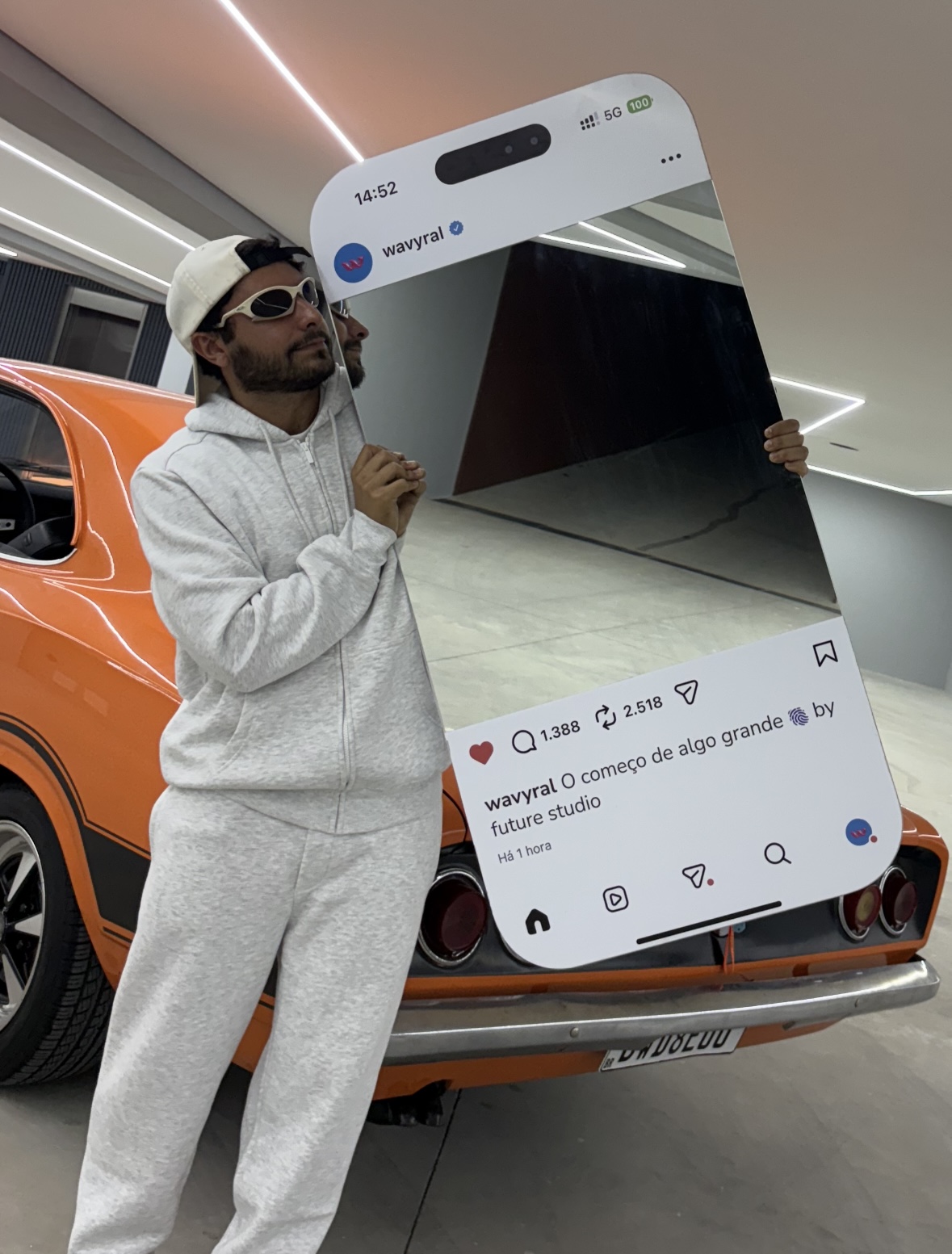 Espelho viral WAVYRAL formato smartphone